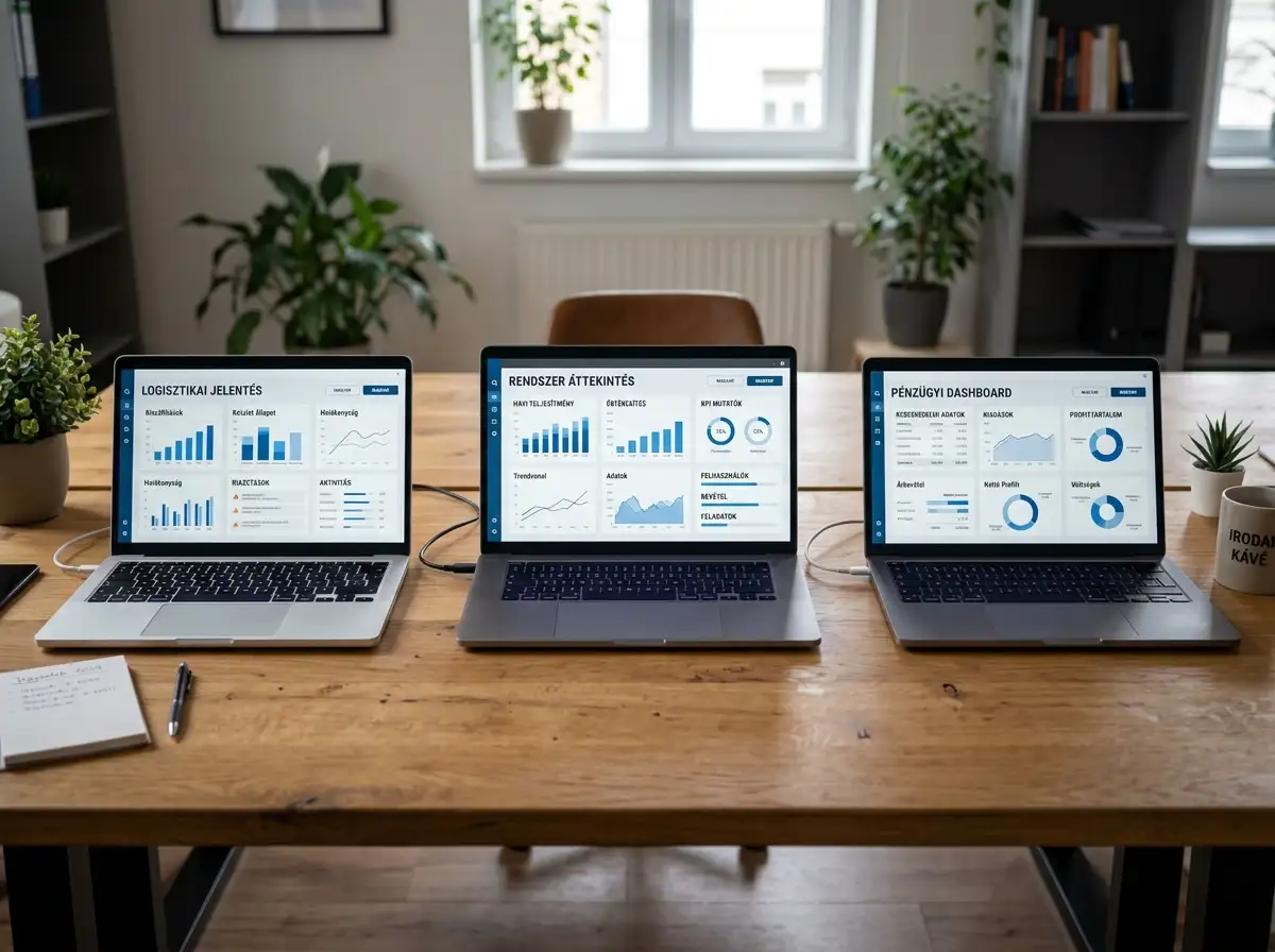 Tri laptopa poredana jedan pored drugog za usporedbu različitih web platformi